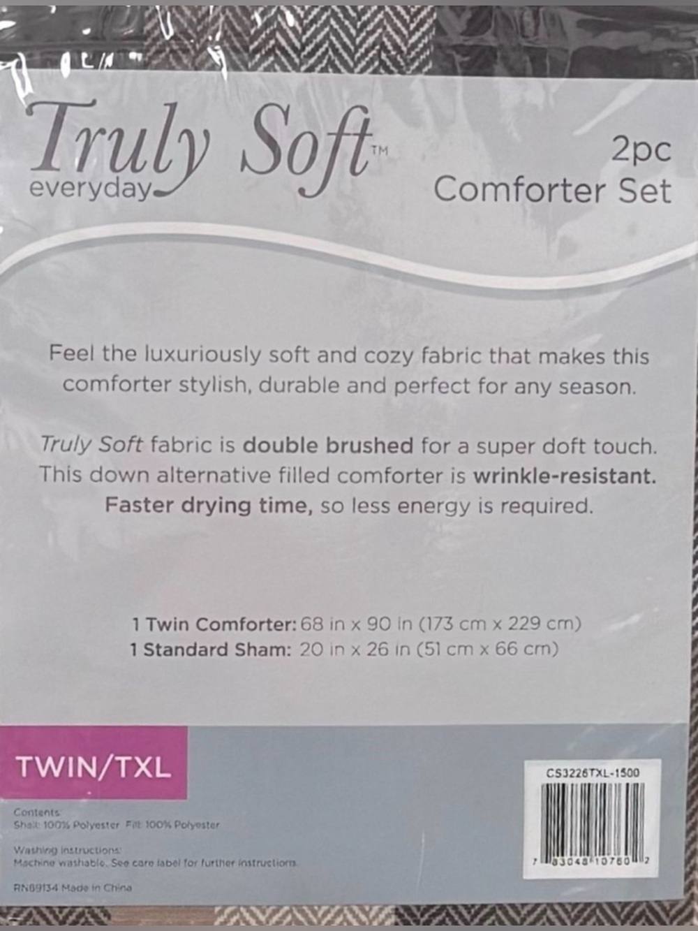 Truly Soft Twin Multi Stripe
Comforter and Sham Set Unopened
Original Packaging - Picture 7 of 7
